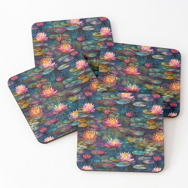 Item preview, Elegant Water Lilies, Sophisticated Impressionist Art designed and sold by helgekerler.