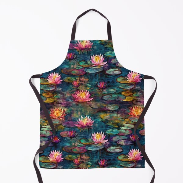 Item preview, Elegant Water Lilies, Sophisticated Impressionist Art designed and sold by helgekerler.