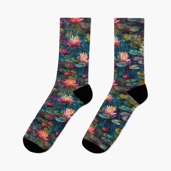 Item preview, Elegant Water Lilies, Sophisticated Impressionist Art designed and sold by helgekerler.