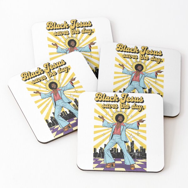Item preview, Black Jesus, Jesus, 70s, peace, disco, funky. Funnyfits70, retro, vintage, meme, funny, humor designed and sold by FunnyFits70.