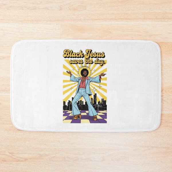 Item preview, Black Jesus, Jesus, 70s, peace, disco, funky. Funnyfits70, retro, vintage, meme, funny, humor designed and sold by FunnyFits70.