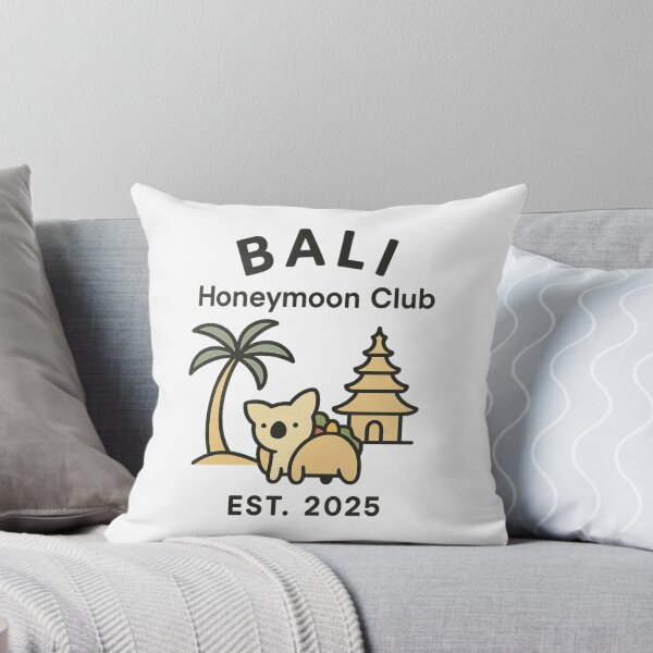 Item preview, Bali Honeymoon Club EST. 2025 – Tropical Paradise Retro Logo for Couples & Travel Lovers designed and sold by Memorph.