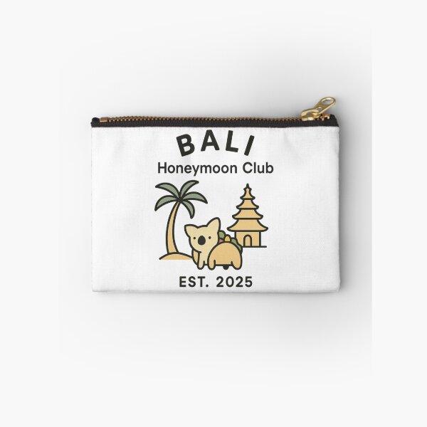 Item preview, Bali Honeymoon Club EST. 2025 – Tropical Paradise Retro Logo for Couples & Travel Lovers designed and sold by Memorph.