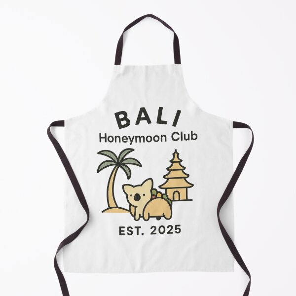 Item preview, Bali Honeymoon Club EST. 2025 – Tropical Paradise Retro Logo for Couples & Travel Lovers designed and sold by Memorph.