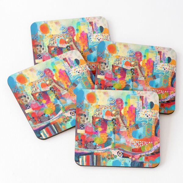 Item preview, Creative Collage Joy, Mixed Media Abstract Art" designed and sold by helgekerler.