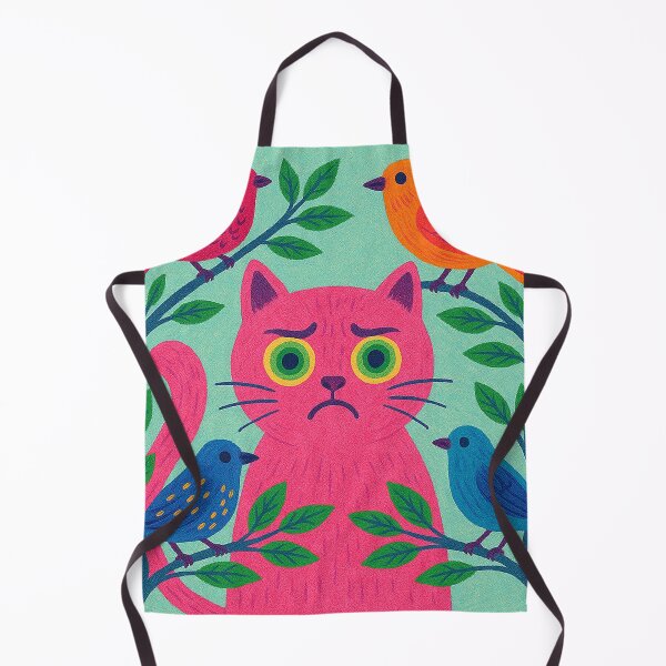 Item preview, Pink Cat's Pondering with Feathered Friends designed and sold by zzz888.