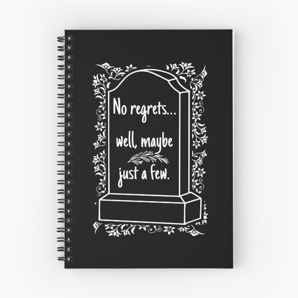Item preview, Floral-Framed Humorous Grave Illustration in White on Soft Grey Background designed and sold by SplashTastic.