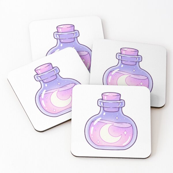 Item preview, Kawaii Moon Potion Bottle – Magical Pastel Aesthetic Art designed and sold by EverMuse_0_0.