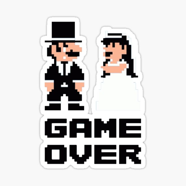 Game Over 90S Sticker for iOS & Android