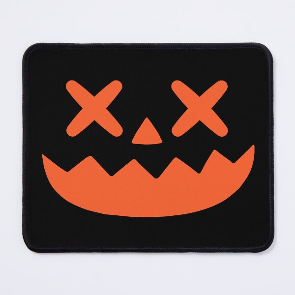Item preview, Halloween Skull Smile – Hand-drawn Orange mild pumpkin devil Face Kids Art designed and sold by YellowMagicJP.