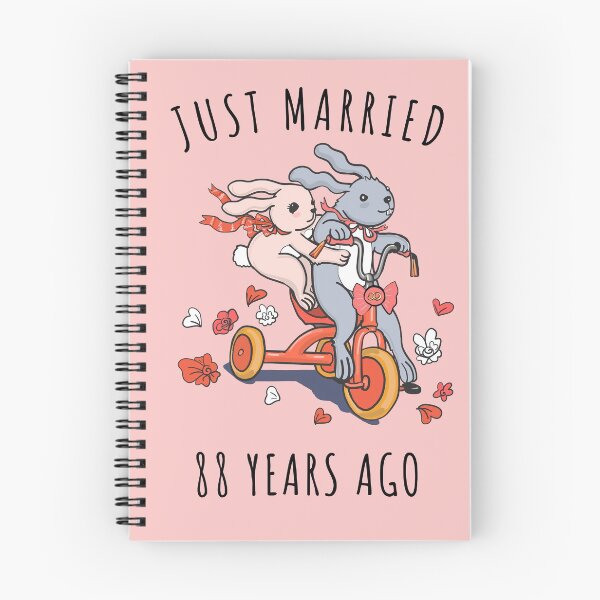 Item preview, Just Married 88 Years Ago - 88th Anniversary Couple Bunnies Tee, Phone Cases And Other Gifts designed and sold by MemWear.