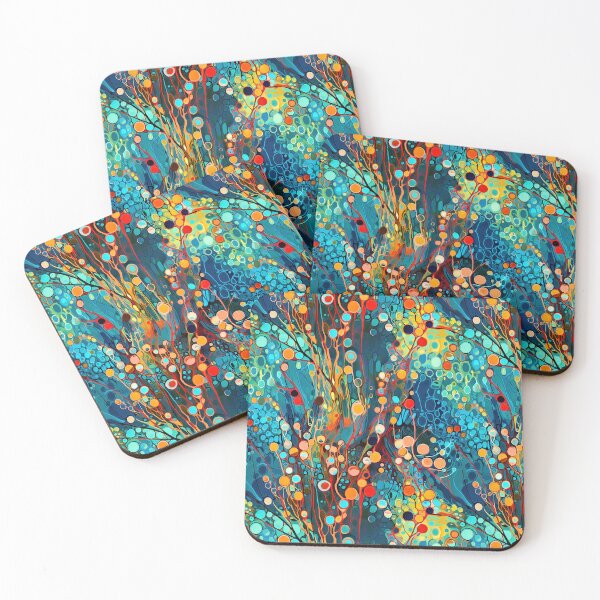 Item preview, Branching Life, Aquatic Dots and Lines Art designed and sold by helgekerler.