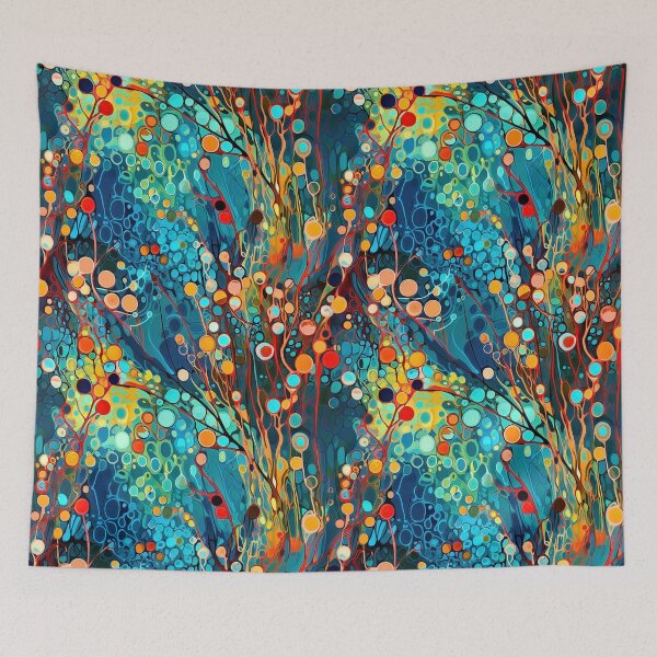 Item preview, Branching Life, Aquatic Dots and Lines Art designed and sold by helgekerler.