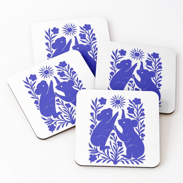 Item preview, Koala in the Gum Leaves – Vintage Linocut Style designed and sold by Highway45nz.