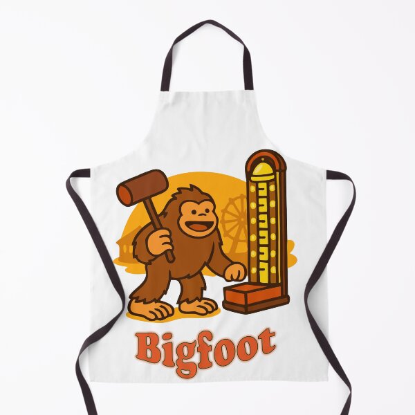 Item preview, Bigfoot Test of Strength – Cute Cryptid Carnival Art designed and sold by Folk Bestiary.