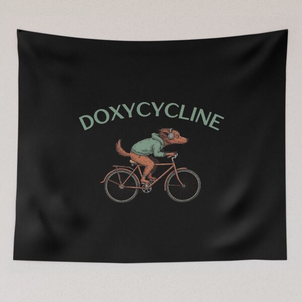 Item preview, Doxycycline Veterinary Tee Funny Pun Pharmacist Dachshund Cycling  designed and sold by MotivaChic.