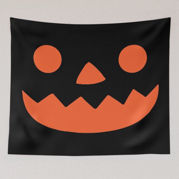 Item preview, Halloween Skull Smile – Hand-drawn Orange mild pumpkin Chill Face Kids Art designed and sold by YellowMagicJP.