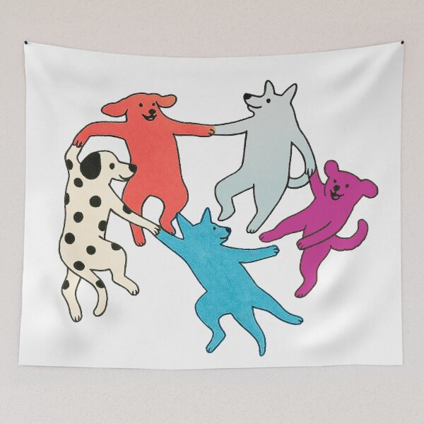 Item preview, Copy of Matisse Inspired Dog Art – Playful & Youthful Days Design bloc font designed and sold by YellowMagicJP.