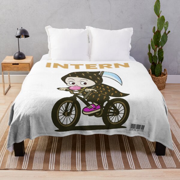Item preview, Intern Grim Reaper bubble gum! street magazine style logo Gold font designed and sold by YellowMagicJP.