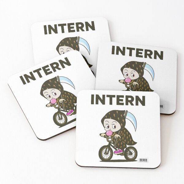Item preview, Intern Grim Reaper　bubble gum!　street magazine style logo Black font designed and sold by YellowMagicJP.