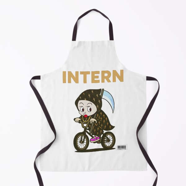 Item preview, Intern Grim Reaper oops! street magazine style logo Gold font designed and sold by YellowMagicJP.