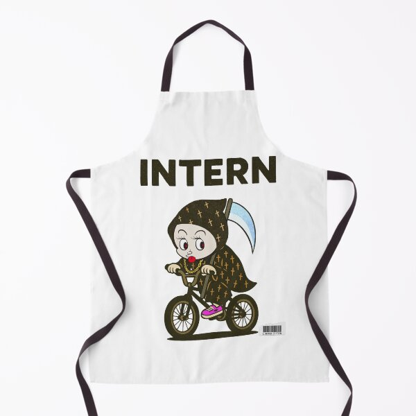 Item preview, Intern Grim Reaper oops! street magazine style logo Black font designed and sold by YellowMagicJP.