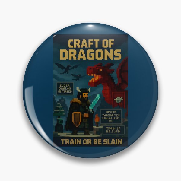 Item preview, Craft of Dragons – Pixel Art Poster designed and sold by WhisperFrame.