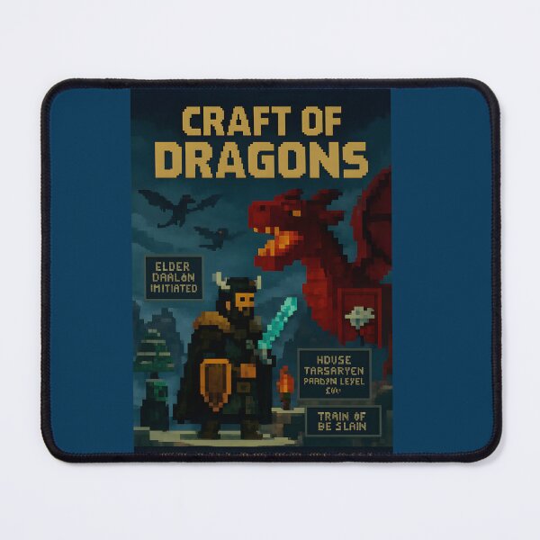 Item preview, Craft of Dragons – Pixel Art Poster designed and sold by WhisperFrame.