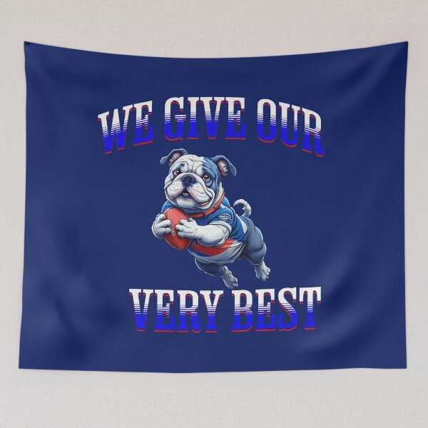 Item preview, Aussie Rules Bulldog - Footy Mascot designed and sold by ArtisticDesignsbyLinda.