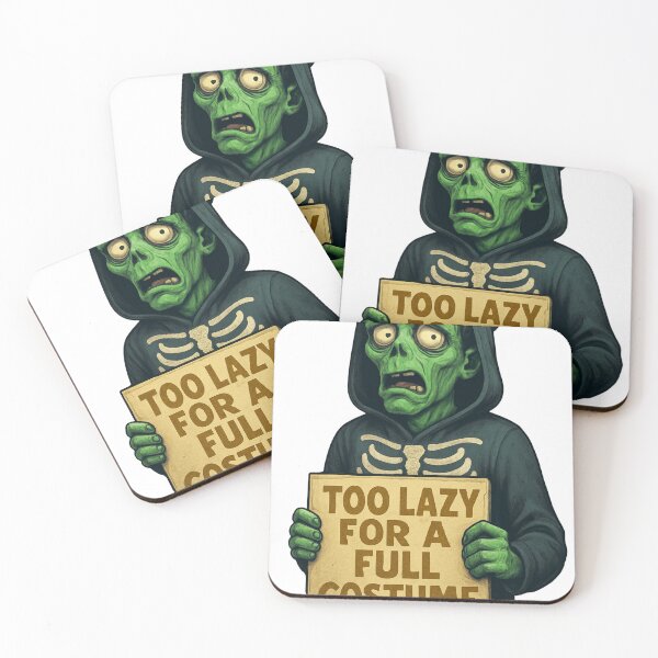 Item preview, Too Lazy for a Full Costume – Funny Zombie Hoodie Art for Halloween 2025 designed and sold by SnarkyTextStudiO.