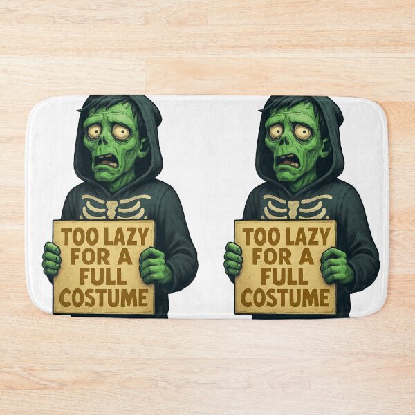 Item preview, Too Lazy for a Full Costume – Funny Zombie Hoodie Art for Halloween 2025 designed and sold by SnarkyTextStudiO.