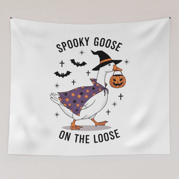 Item preview, Spooky Goose Halloween Witchy Silly Goose Lover Tee Girly Halloween Gift Trick or Treat Outfit designed and sold by MotivaChic.
