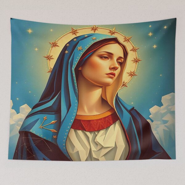Item preview, “Mary, Cosmic Radiance of Peace – Contemporary Sacred Art”. designed and sold by Ralek.