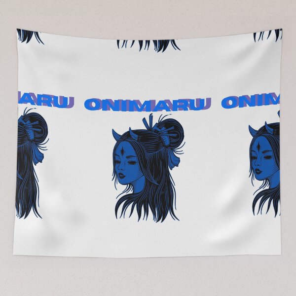 Item preview, Onimaru: Blue Oni Princess – Third-Eye Gothic Portrait designed and sold by Luhxyraa.