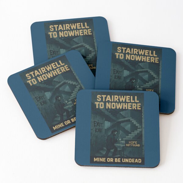Item preview, Stairwell to Nowhere – Pixel Art Poster designed and sold by WhisperFrame.