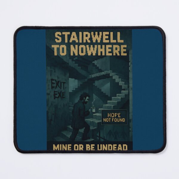 Item preview, Stairwell to Nowhere – Pixel Art Poster designed and sold by WhisperFrame.