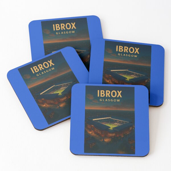 Item preview, Ibrox Stadium – Glasgow Twilight Aerial Poster designed and sold by WhisperFrame.