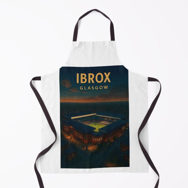 Item preview, Ibrox Stadium – Glasgow Twilight Aerial Poster designed and sold by WhisperFrame.