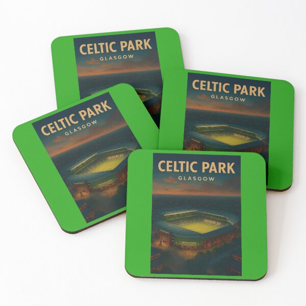 Item preview, Celtic Park – Glasgow Night Aerial Stadium Poster designed and sold by WhisperFrame.