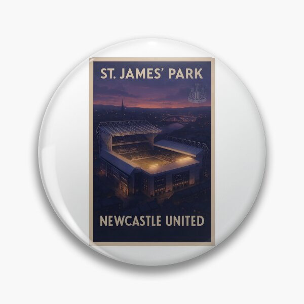 Item preview, St James’ Park – Newcastle United Twilight Aerial Poster designed and sold by WhisperFrame.