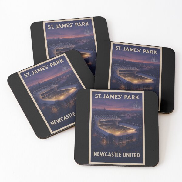 Item preview, St James’ Park – Newcastle United Twilight Aerial Poster designed and sold by WhisperFrame.