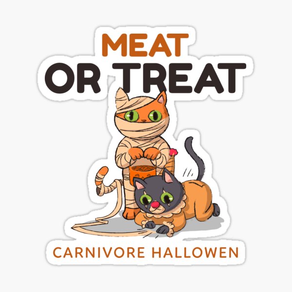 Item preview, Meat or treat- Carnivore hallowen designed and sold by dreamlandbuyers.