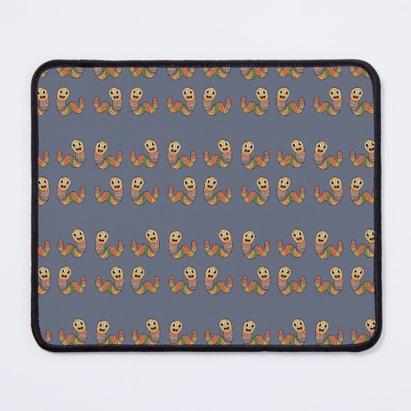 Item preview, Smiling Boho Earthworms – Happy Psychedelic Worms designed and sold by emilianaka.