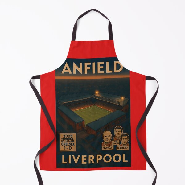 Artikelvorschau, Anfield Stadium – Liverpool Twilight Aerial Poster entworfen und verkauft von WhisperFrame.