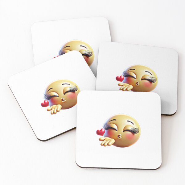 Item preview, Cute emoji kiss designed and sold by omahArts.