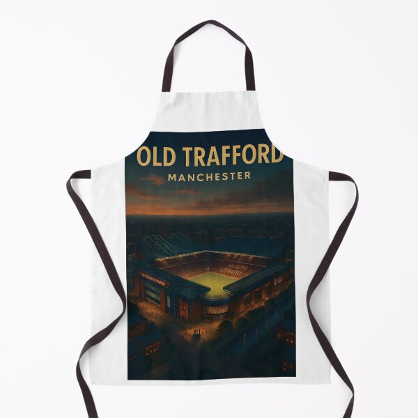 Item preview, Old Trafford – Manchester Twilight Aerial Poster designed and sold by WhisperFrame.