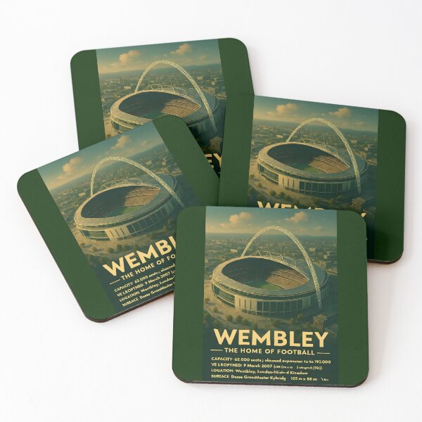 Item preview, Wembley Stadium – London Twilight Aerial Poster designed and sold by WhisperFrame.
