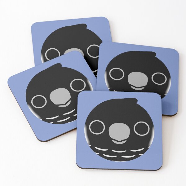 Item preview, The face of a Baudin's black cockatoo designed and sold by INKOYADO.