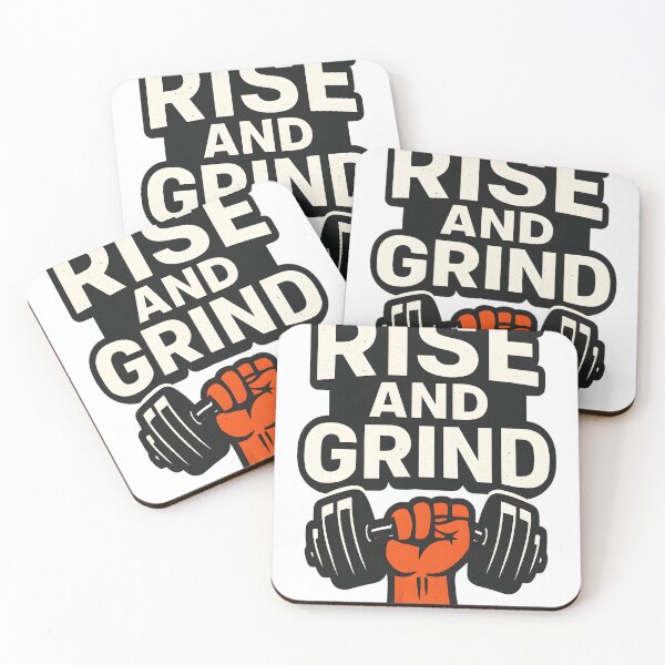 Item preview, Rise and Grind – Fitness Motivation Poster designed and sold by DanielULaN Artworks.