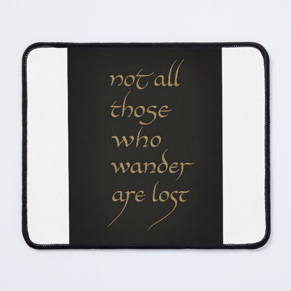 Item preview, Tengwar Calligraphy – Not All Those Who Wander Are Lost designed and sold by WhisperFrame.